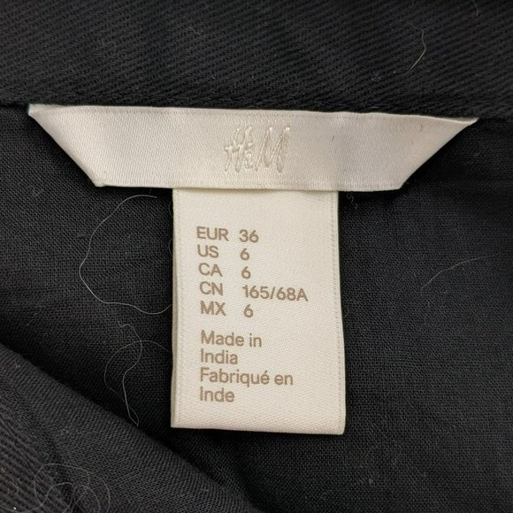 H&M Skirt Southwestern Cotton Twill 6 Fun Colorful Beaded Fringe Hem Aztec Boho - Picture 2 of 13